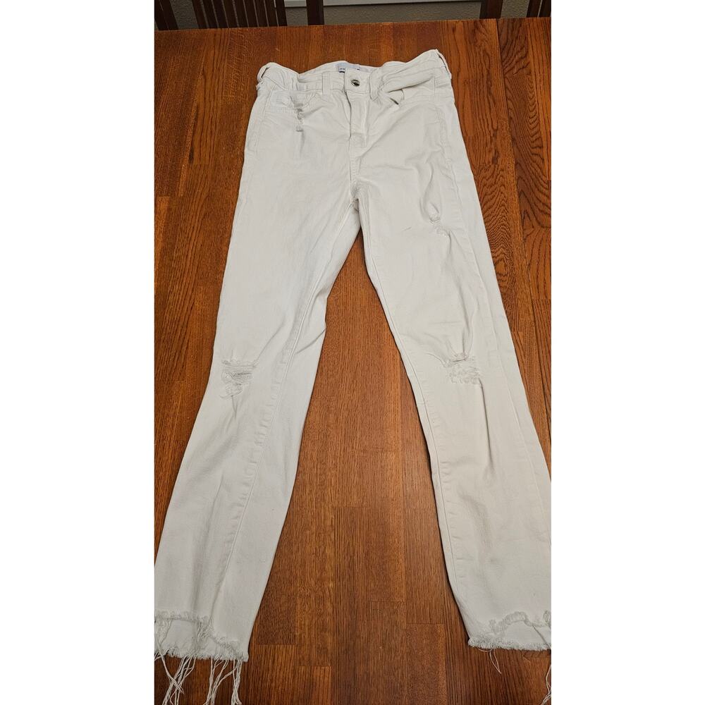 White Distressed Vervet size 25 skinny‎ ankle jeans